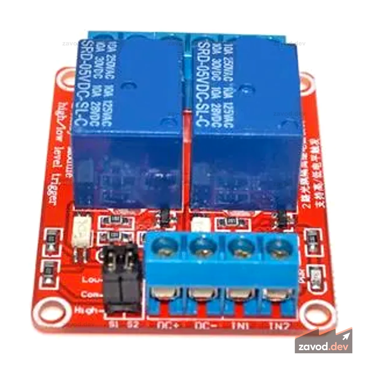BMT RELAY BOARD 2CH 12V RED H/L
