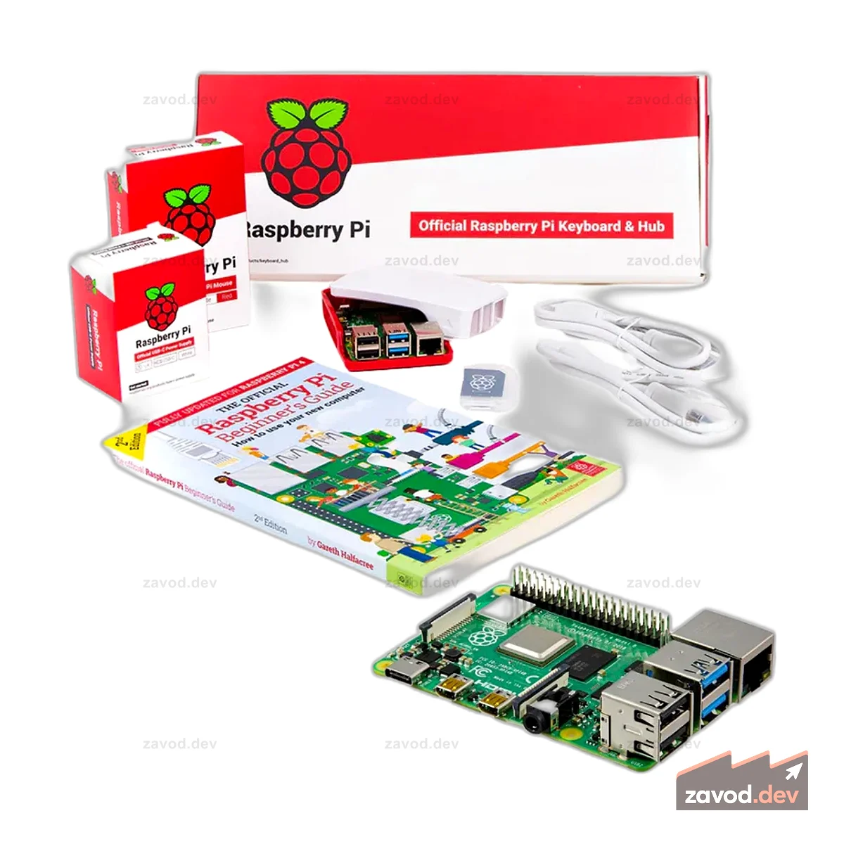 Настольный комплект Pakronics® Raspberry Pi® 4, 2 ГБ