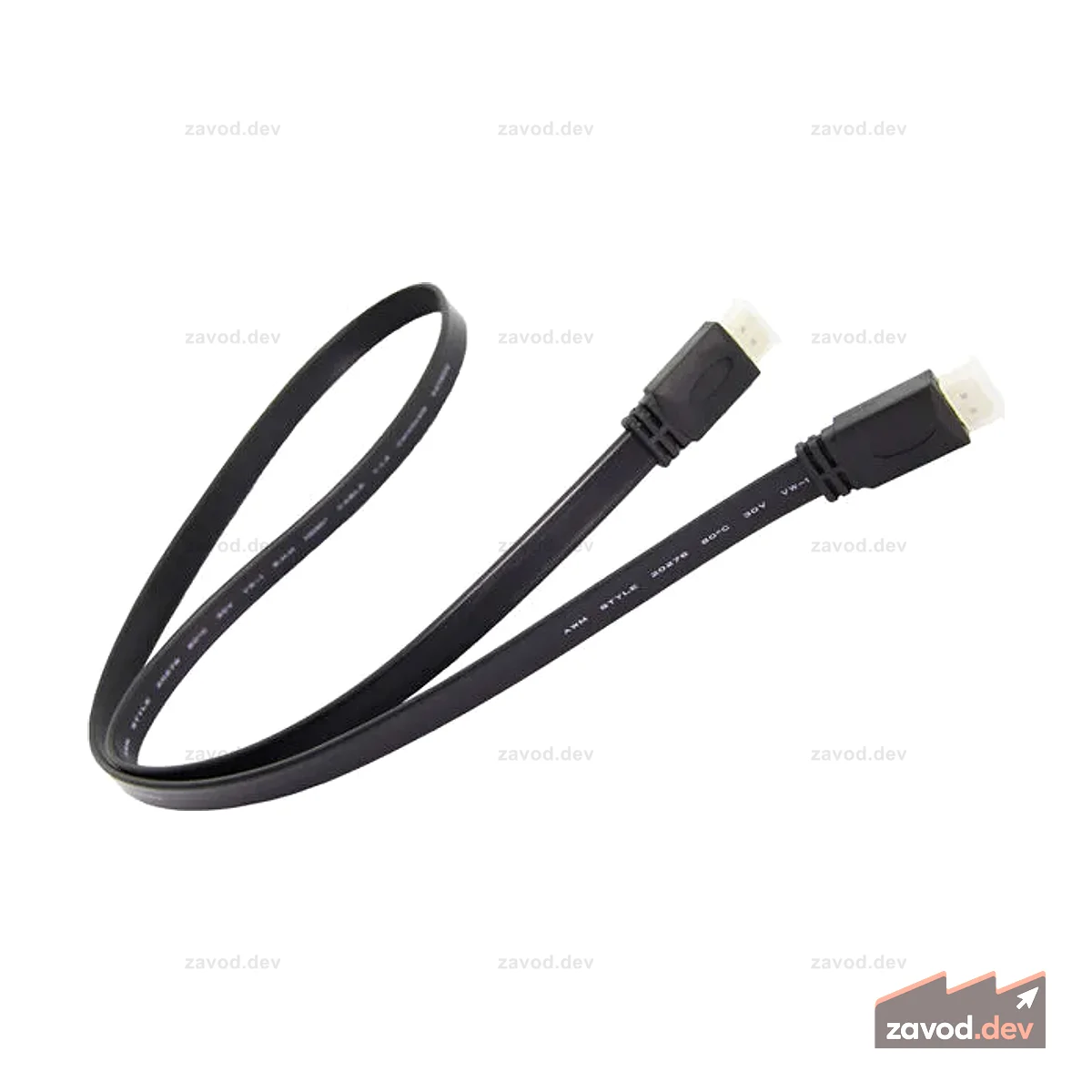 Плоский кабель HDMI «папа-папа» длиной 1 м, поддержка 3D для HDTV-кабеля для компьютеров и планшетов