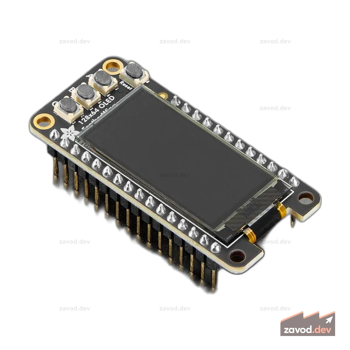 Adafruit FeatherWing OLED в сборе — надстройка OLED 128x64