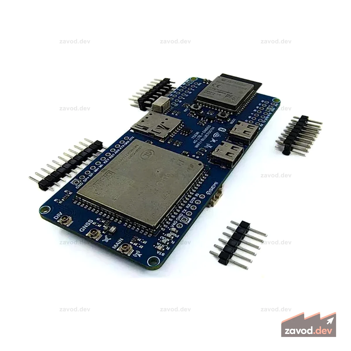 ESP32-S3 EC200U 4G LTE Cat-1 GNSS WiFi Bluetooth IoT-модем - 7Semi