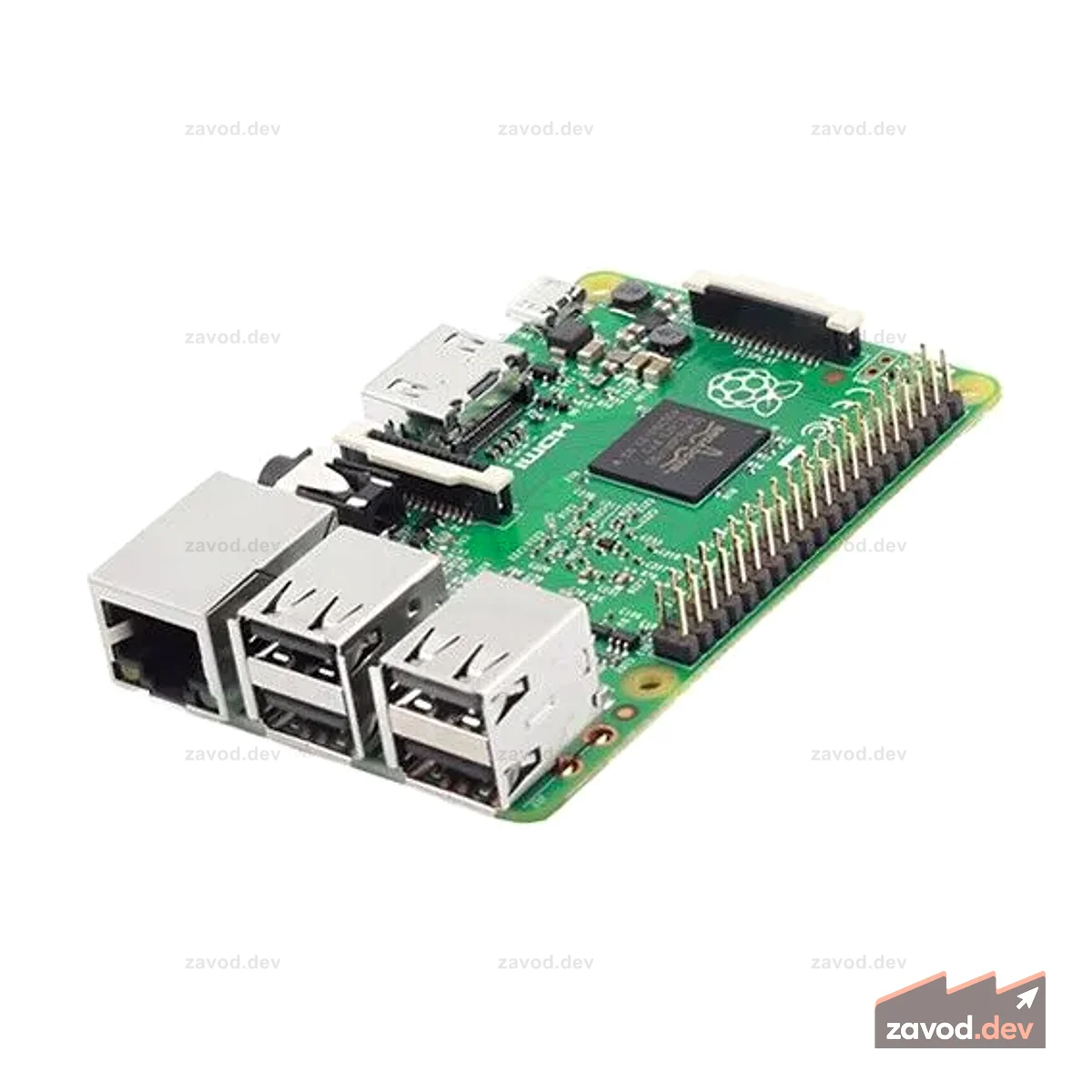 Raspberry Pi 2 Model B с четырехъядерным процессором ARMv7 и 1 ГБ оперативной памяти