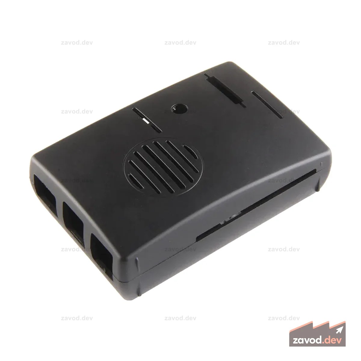 Корпус Raspberry Pi ABS с охлаждающим вентилятором — черный