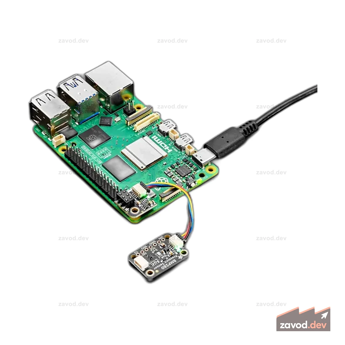 Adafruit Pi Stemma QT Breakout для Raspberry Pi и совместимых устройств