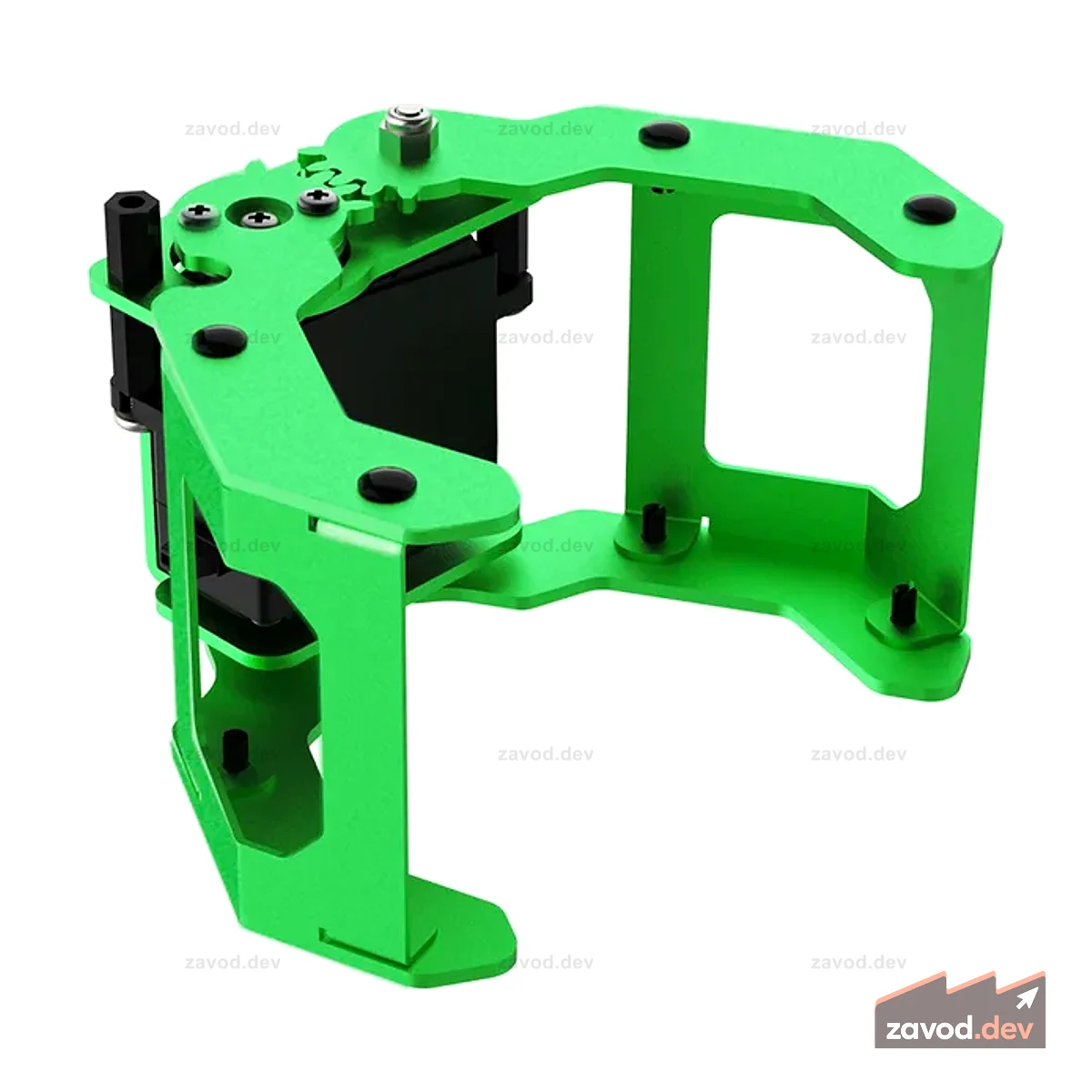 Hiwonder Green Robot Gripper Гибкое открытие и закрытие из алюминиевого сплава для роботизированной руки