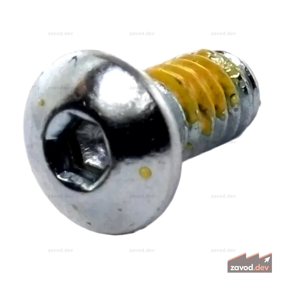 Винт с полукруглой головкой, 4–40 x 0,25 дюйма, с нейлоновой накладкой