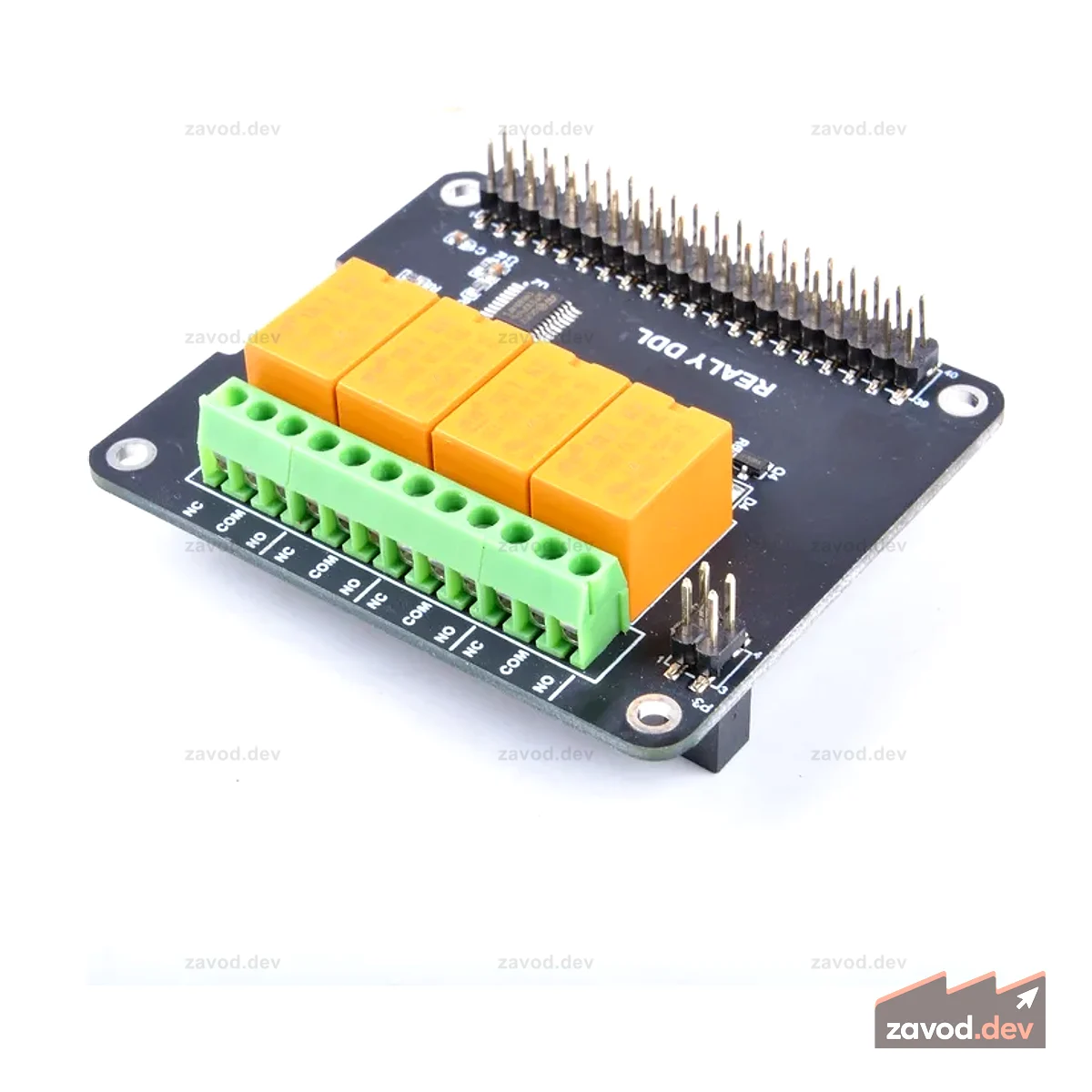 4-канальный модуль релейной платы для Raspberry Pi, модуль силового реле для Raspberry Pi 5/4B, Raspberry Pi 3 Model B+ и Raspberry Pi 3/2 Model B (программирование не требуется/программируется)