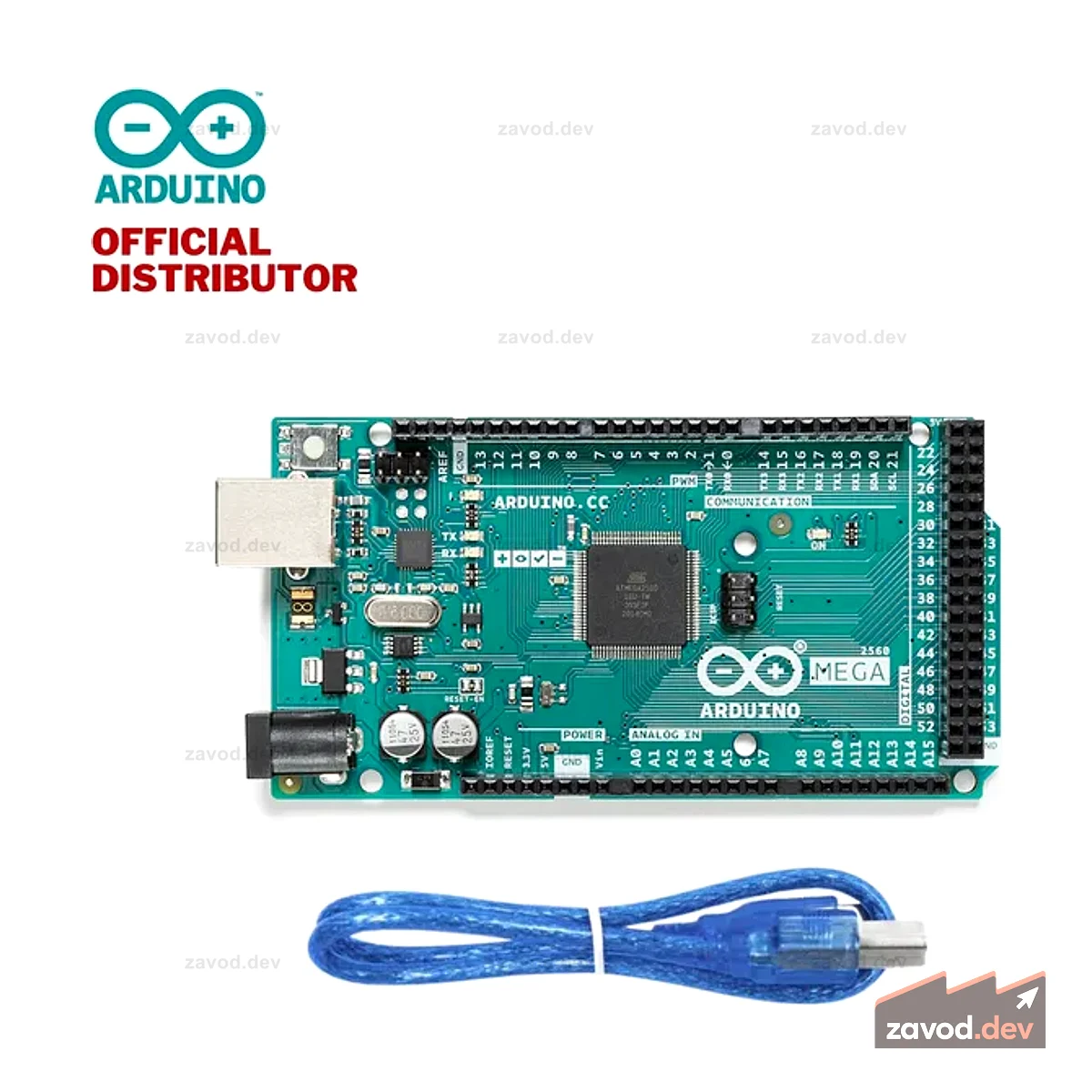 Arduino Mega 2560 R3 Италия с кабелем