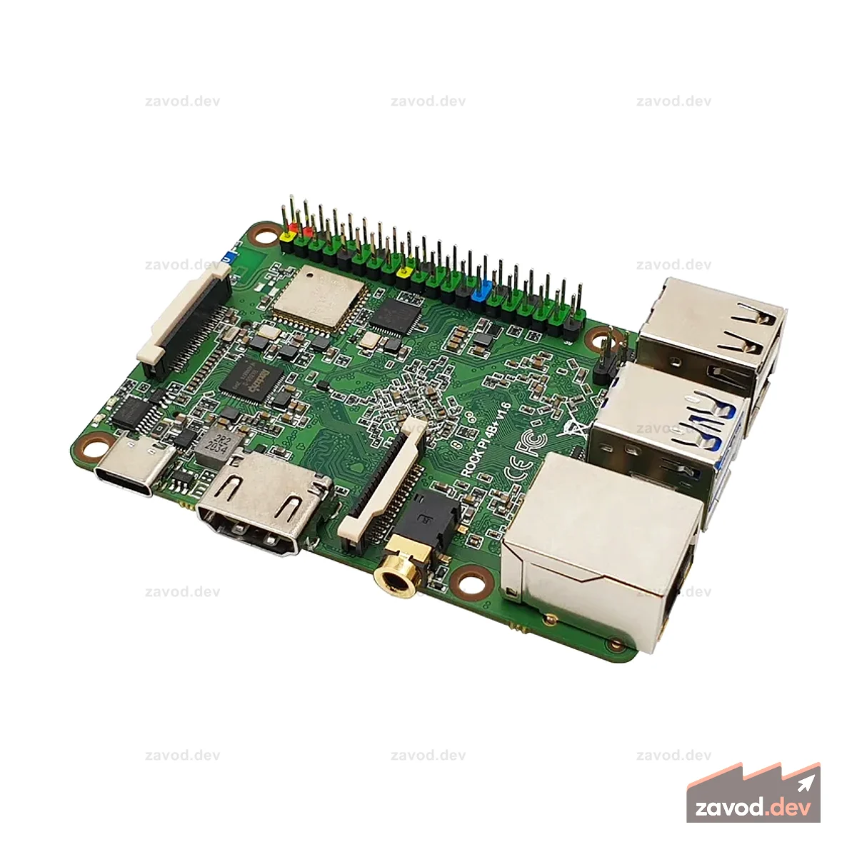 ROCK 4 Model A+ — только плата (без WLAN/Bluetooth)