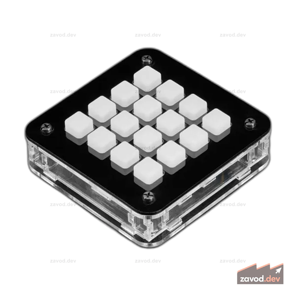 Комплект Adafruit 4x4 NeoTrellis Feather M4