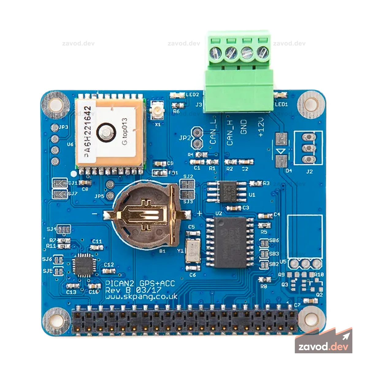 PiCAN с GPS + гироскопом + акселерометром CAN-шина для Raspberry Pi 3