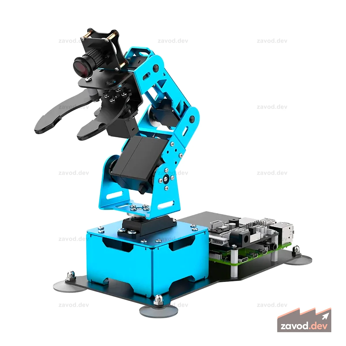Роботизированная рука Hiwonder ArmPi mini 5DOF Vision на базе Raspberry Pi Поддержка Python, OpenCV Отслеживание целей для начинающих