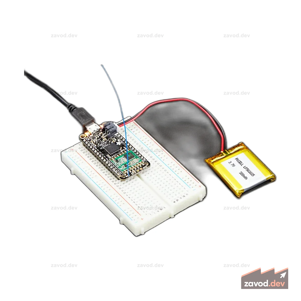 Пакетная радиосвязь Adafruit Feather 32u4 RFM69HCW - 868 или 915 МГц RadioFruit