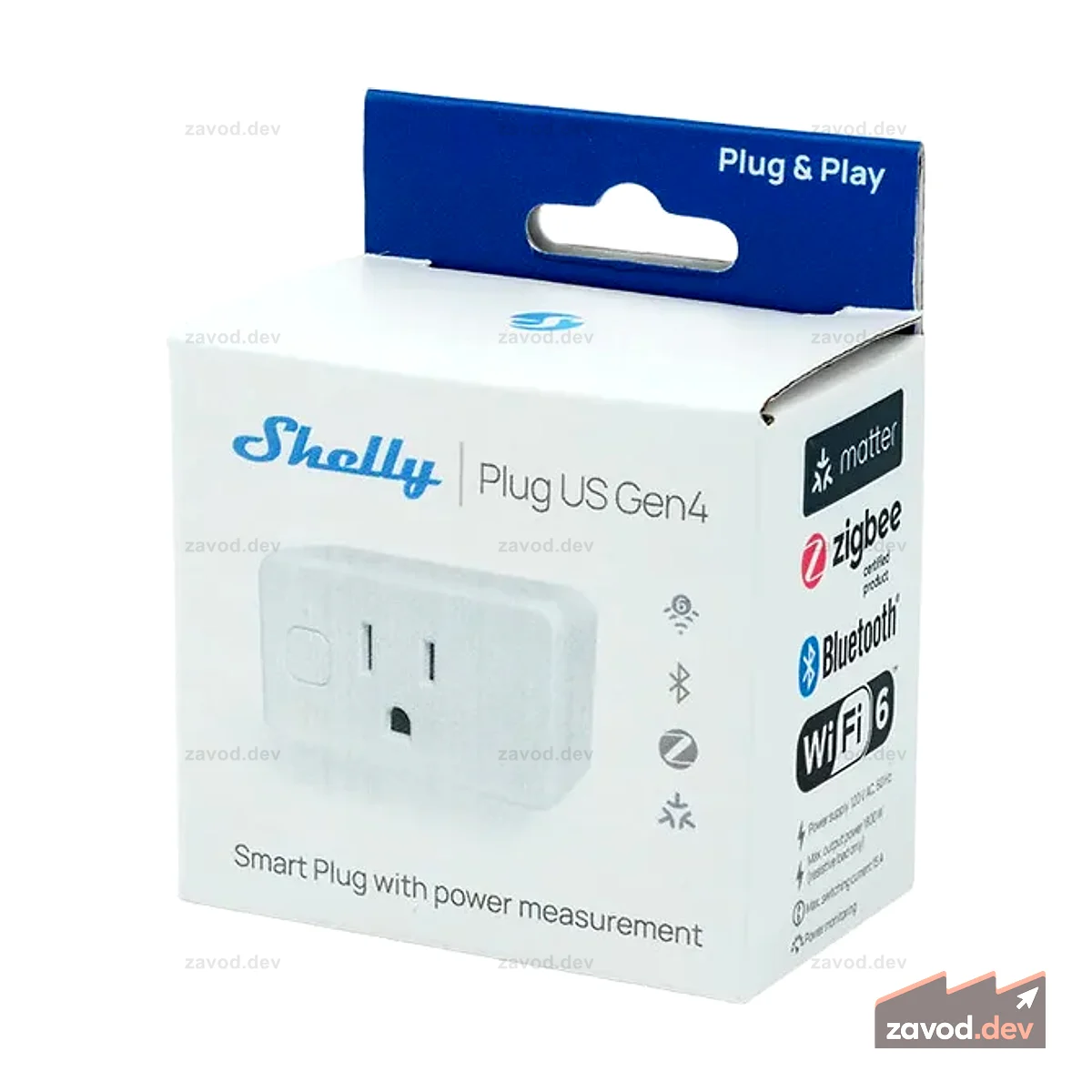 Заглушка Shelly Gen 4 US