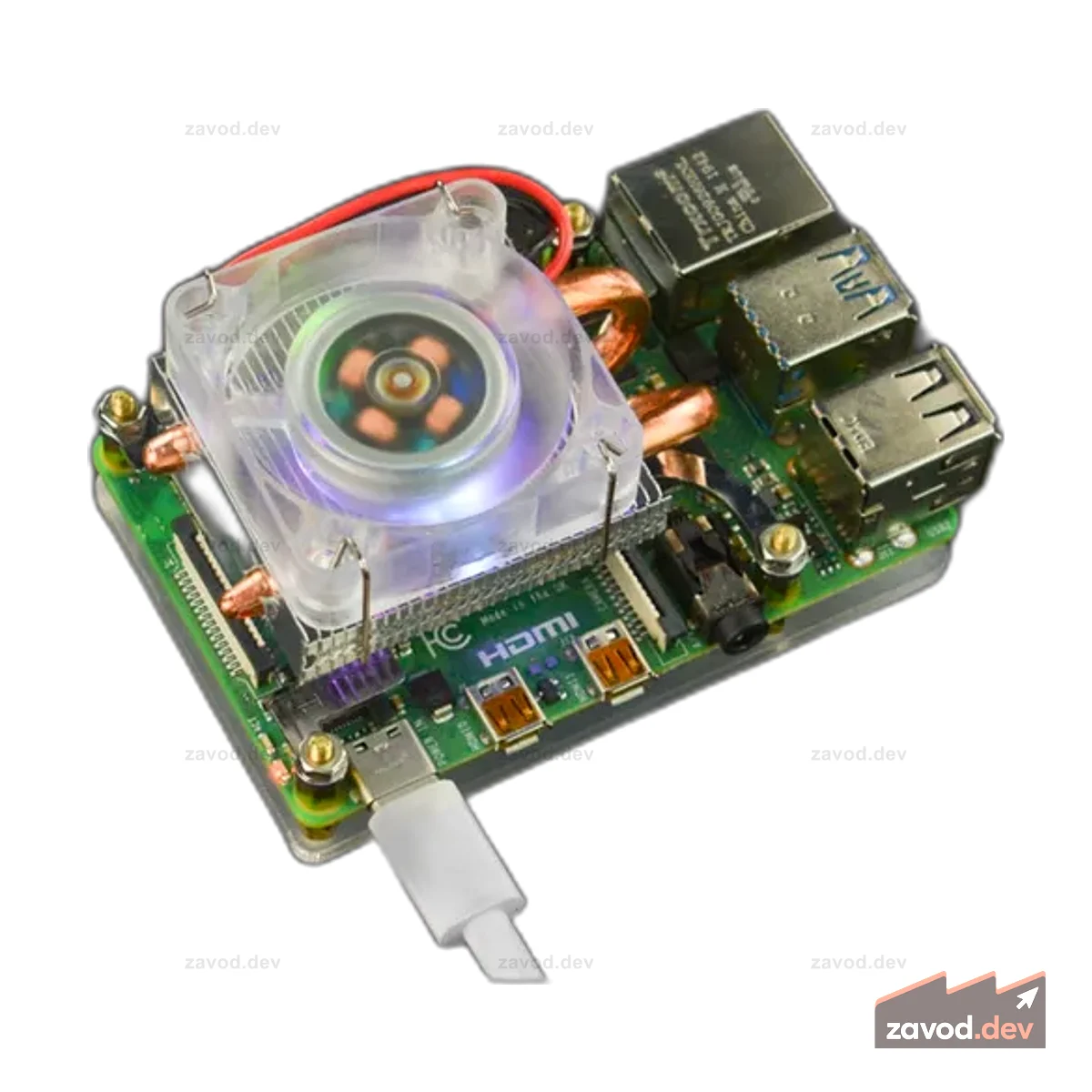 Красочный охлаждающий вентилятор ICE Tower для Raspberry Pi