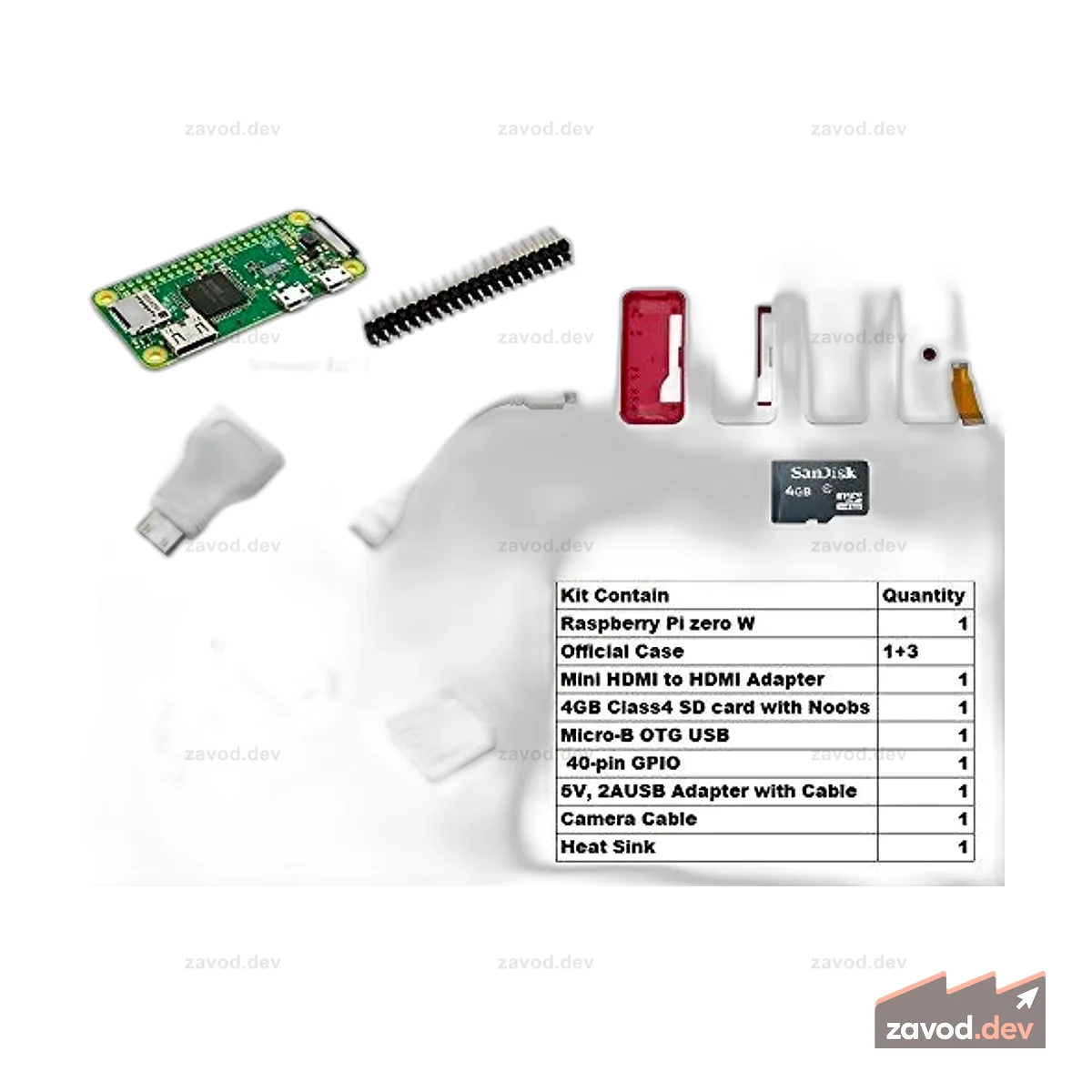 Комплект Raspberry Pi Zero