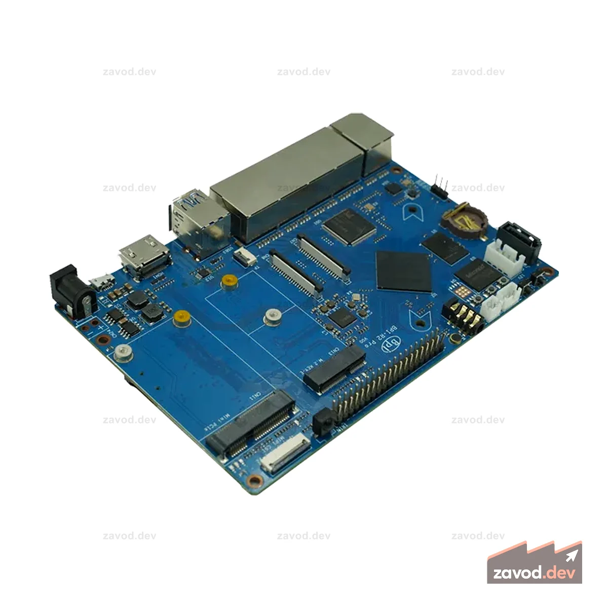 52Pi Banana PI BPI-R2 Pro Rockchip RK3568 Четырехъядерный процессор 2G LPDDR4 16G eMMC Поддержка PCIE M.2 key-e SATA SBC Демонстрационная плата маршрутизатора с открытым исходным кодом