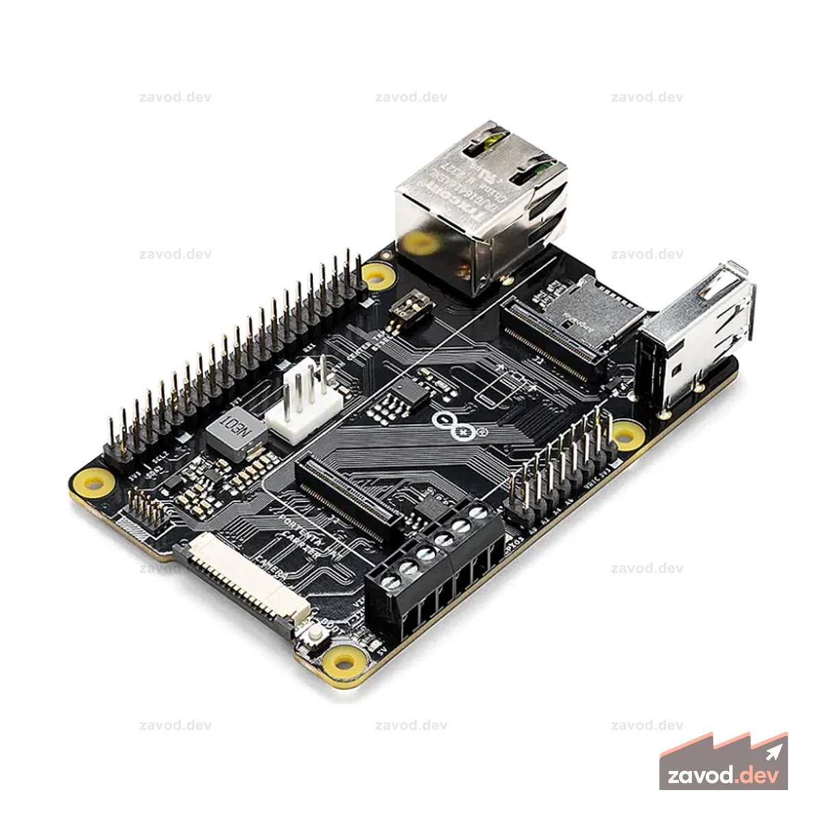 Официальная плата разработки Arduino Portenta Hat Carrier - ASX00049