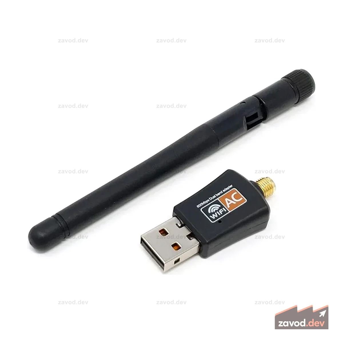 Двухдиапазонный USB-адаптер Wi-Fi Raspberry Pi 5 ГГц/2,4 ГГц с антенной