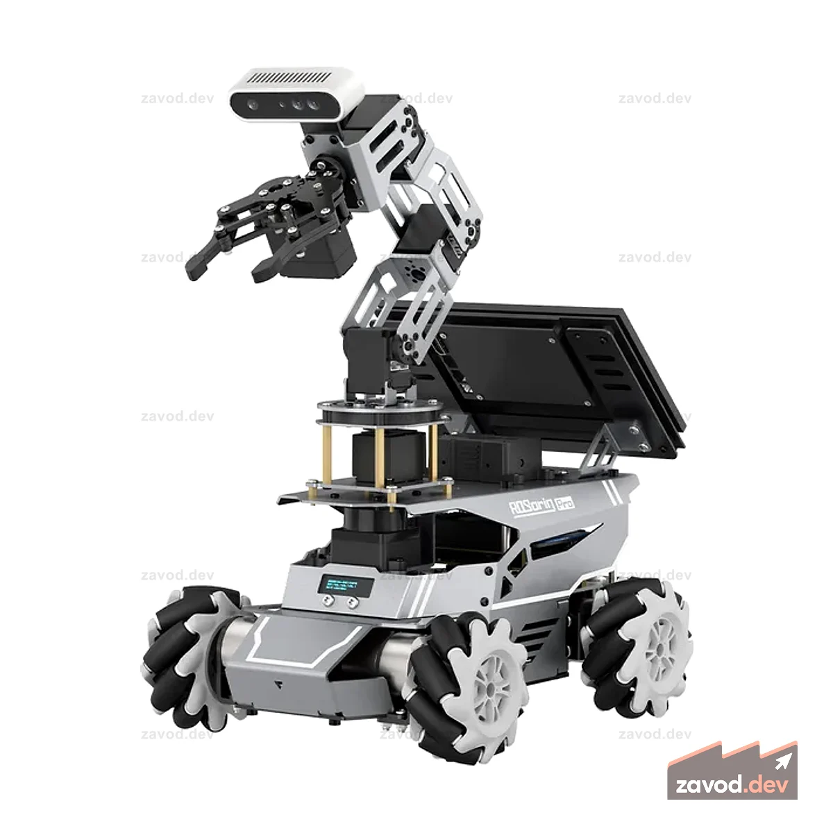 Умный автомобиль Hiwonder ROSOrin Pro ROS2 с Jetson/Raspberry Pi, мультимодальными большими моделями искусственного интеллекта и OpenClaw, 3D Vision, картографированием и навигацией SLAM, роботизированной рукой