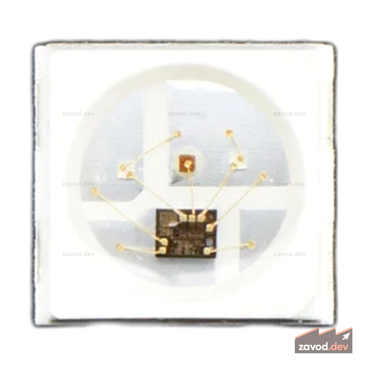 Светодиоды RGB NeoPixel Mini 3535 со встроенным чипом драйвера — белые [упаковка из 10 шт.]