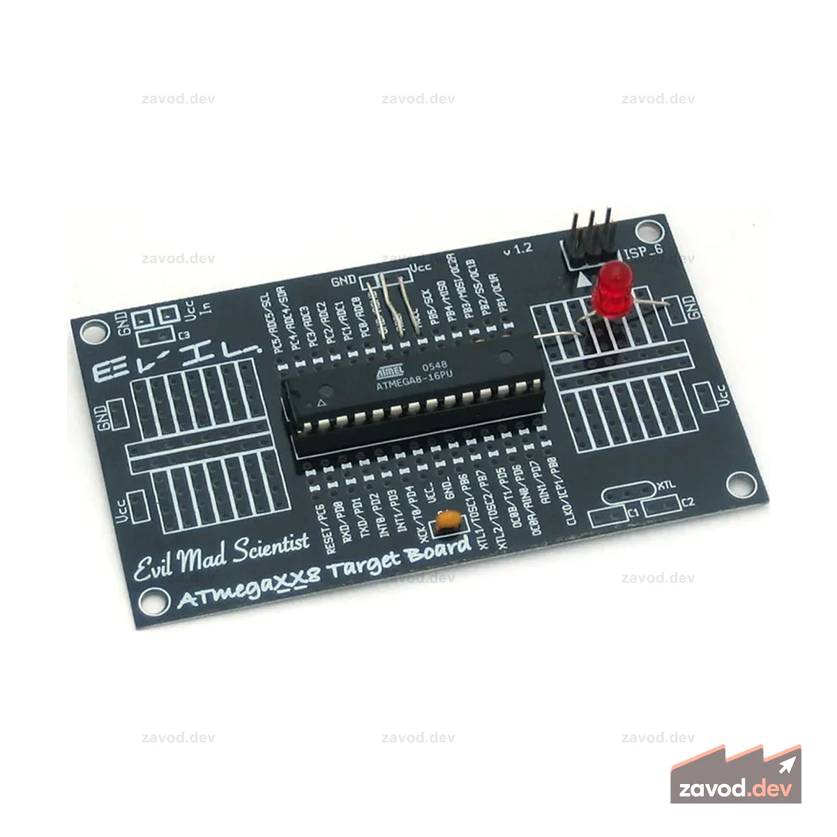 Barebones AVR dev. доска