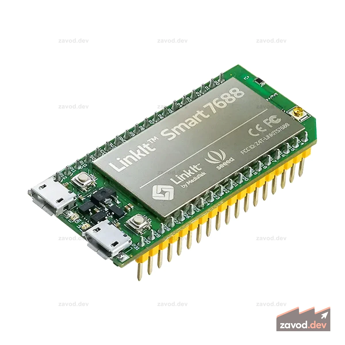LinkIt Smart 7688, поддерживает OpenWRT, приложения IoT для умного дома, флэш-память 32 МБ и ОЗУ DDR2 128 МБ.