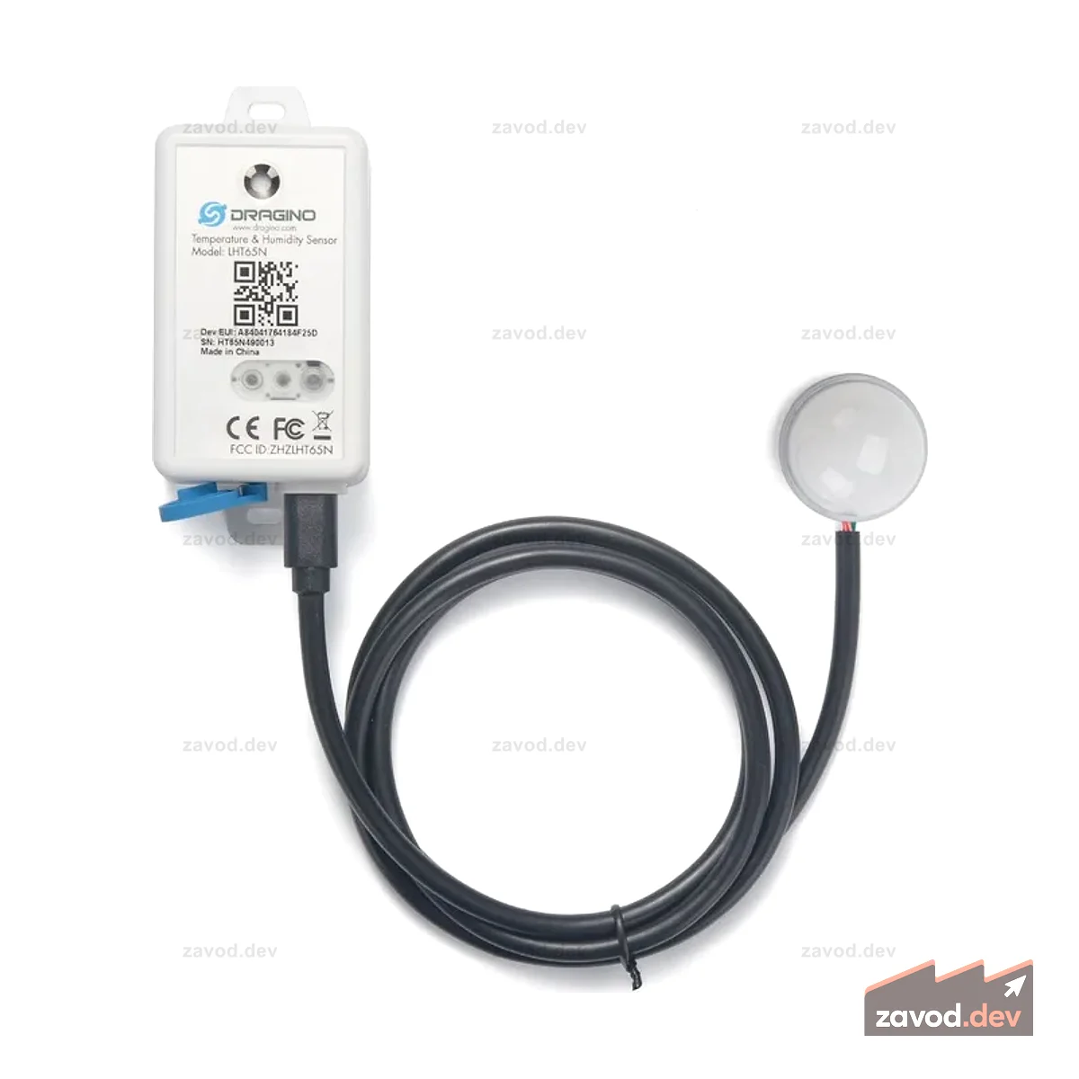 Dragino LHT65N-E5-EU868 LoRaWAN Датчик температуры и люфта с внешним датчиком температуры (люкс)