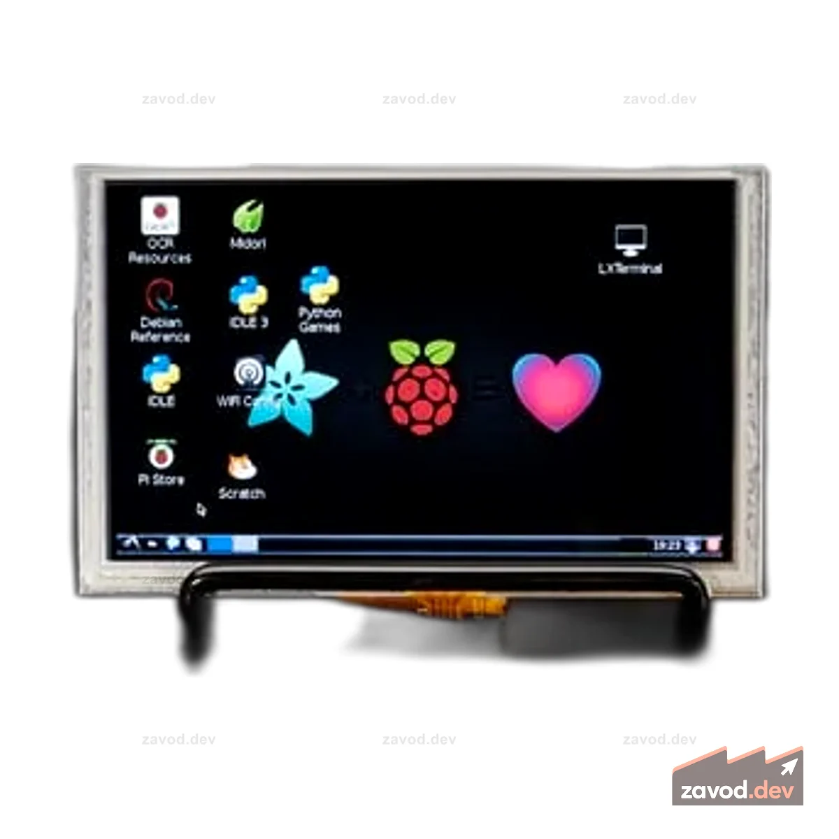 HDMI 4 Pi: 5-дюймовый дисплей (с сенсорным экраном), 800x480 – HDMI/VGA/NTSC/PAL