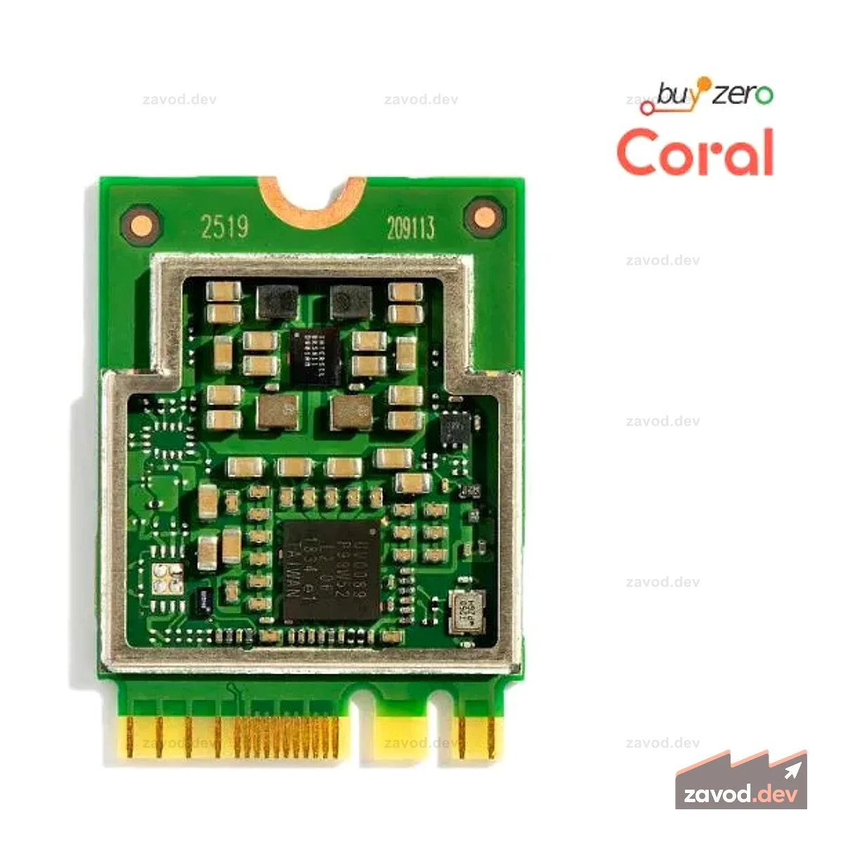Клавиша акселератора Google Coral M.2 A+E