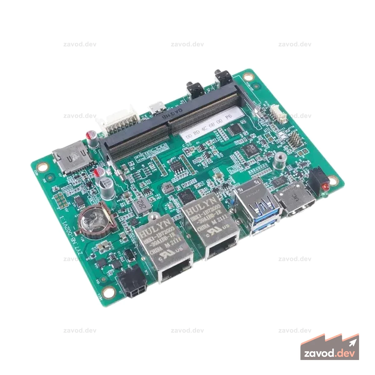 EX1-Несущая плата с двумя портами Ethernet для Jetson Nano/Xavier NX/TX2 NX с двумя портами Ethernet, слотом для SIM-карты и множеством контактов (I2C, UART, GPIO и т. д.)