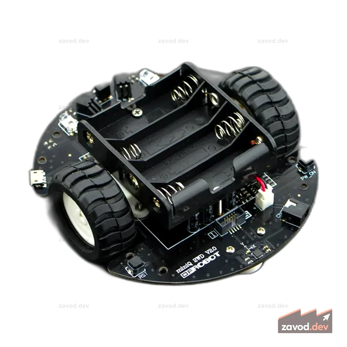 Комплект робота MiniQ 2WD v2.0 (совместим с Arduino) (Снято с производства)