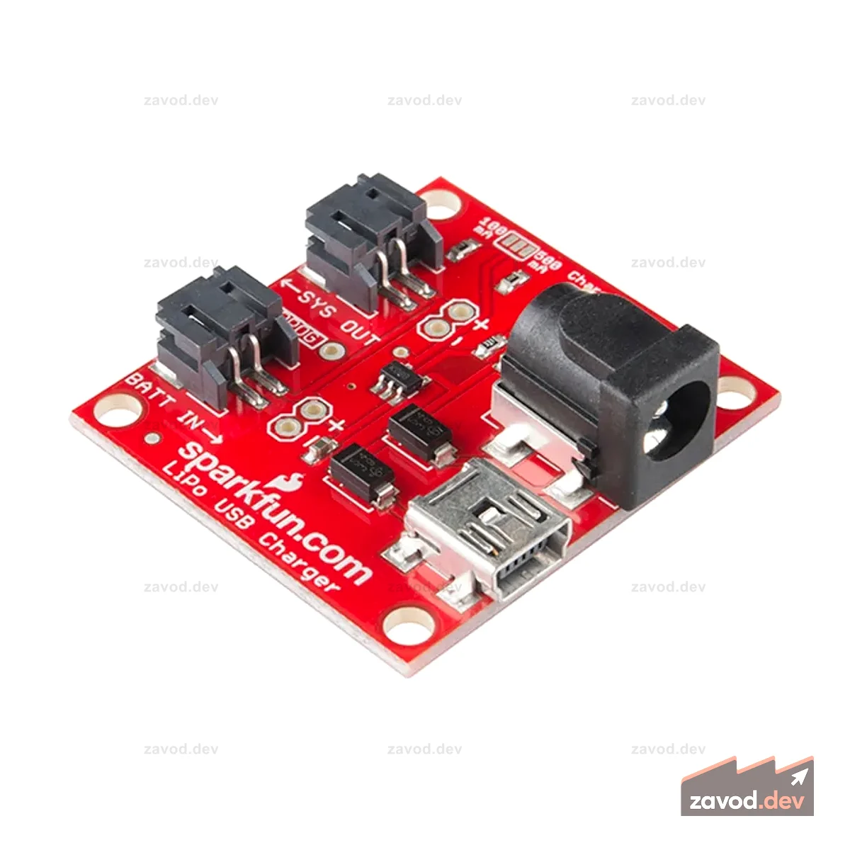 Зарядное устройство SparkFun USB LiPoly - одноэлементное