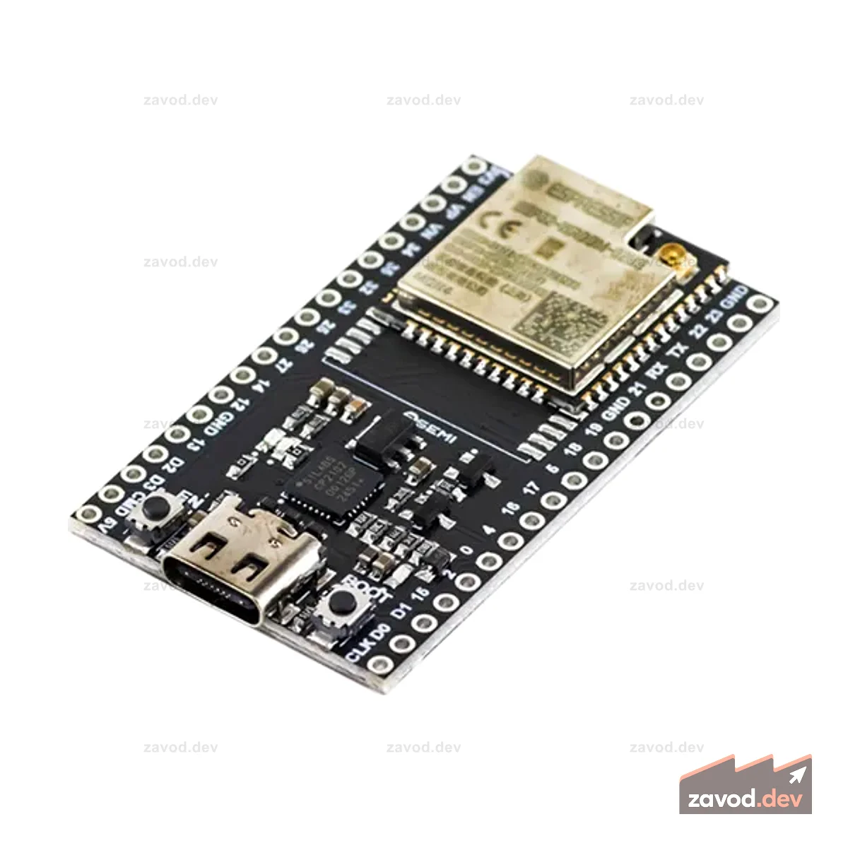 7Semi ESP32-DEVKIT-UE – Плата разработки ESP32 WiFi BLE с антенной IPEX и USB-UART