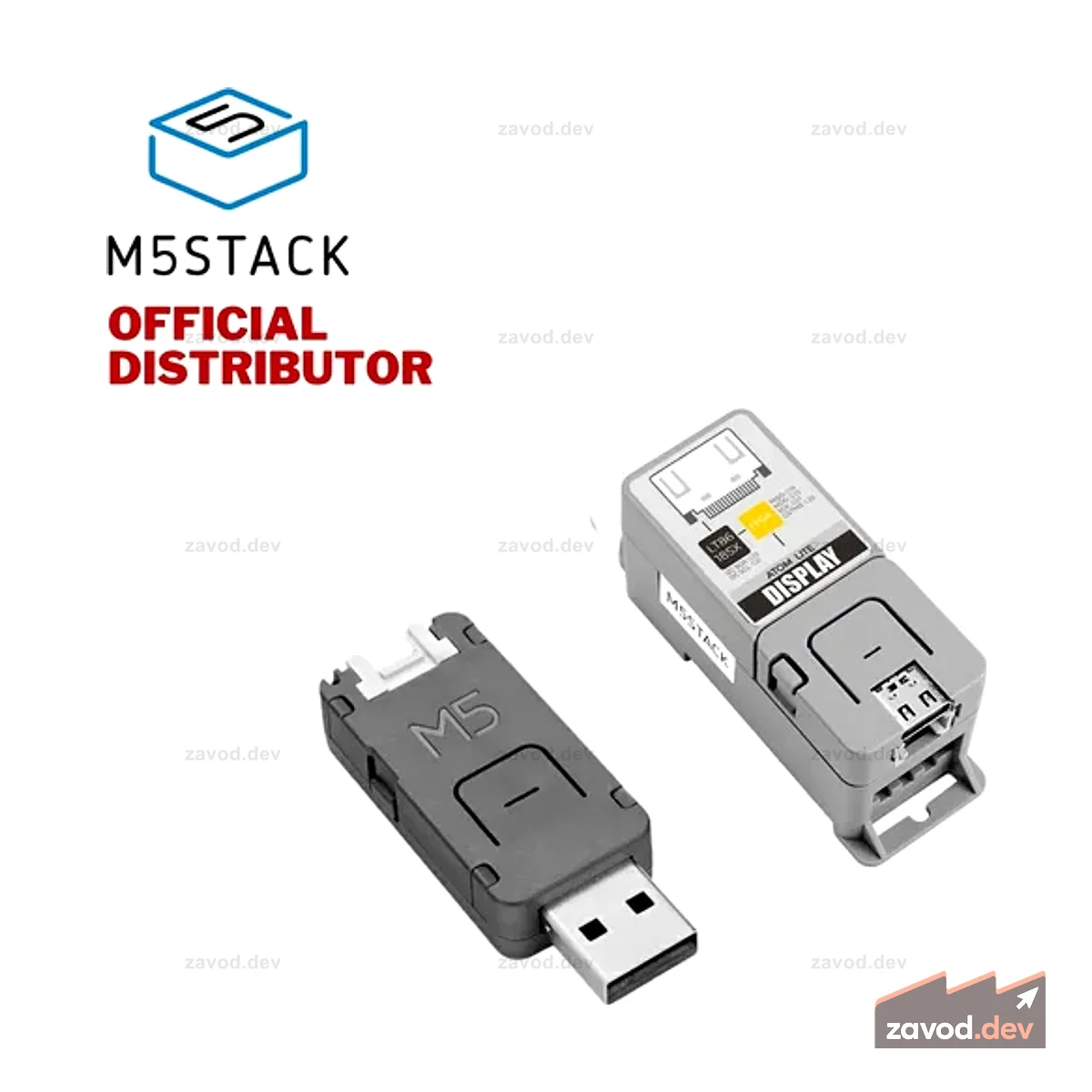 Комплект разработчика M5Stack AtomU ESP32 с USB-A | Комплект ЖК-дисплея Atom Lite
