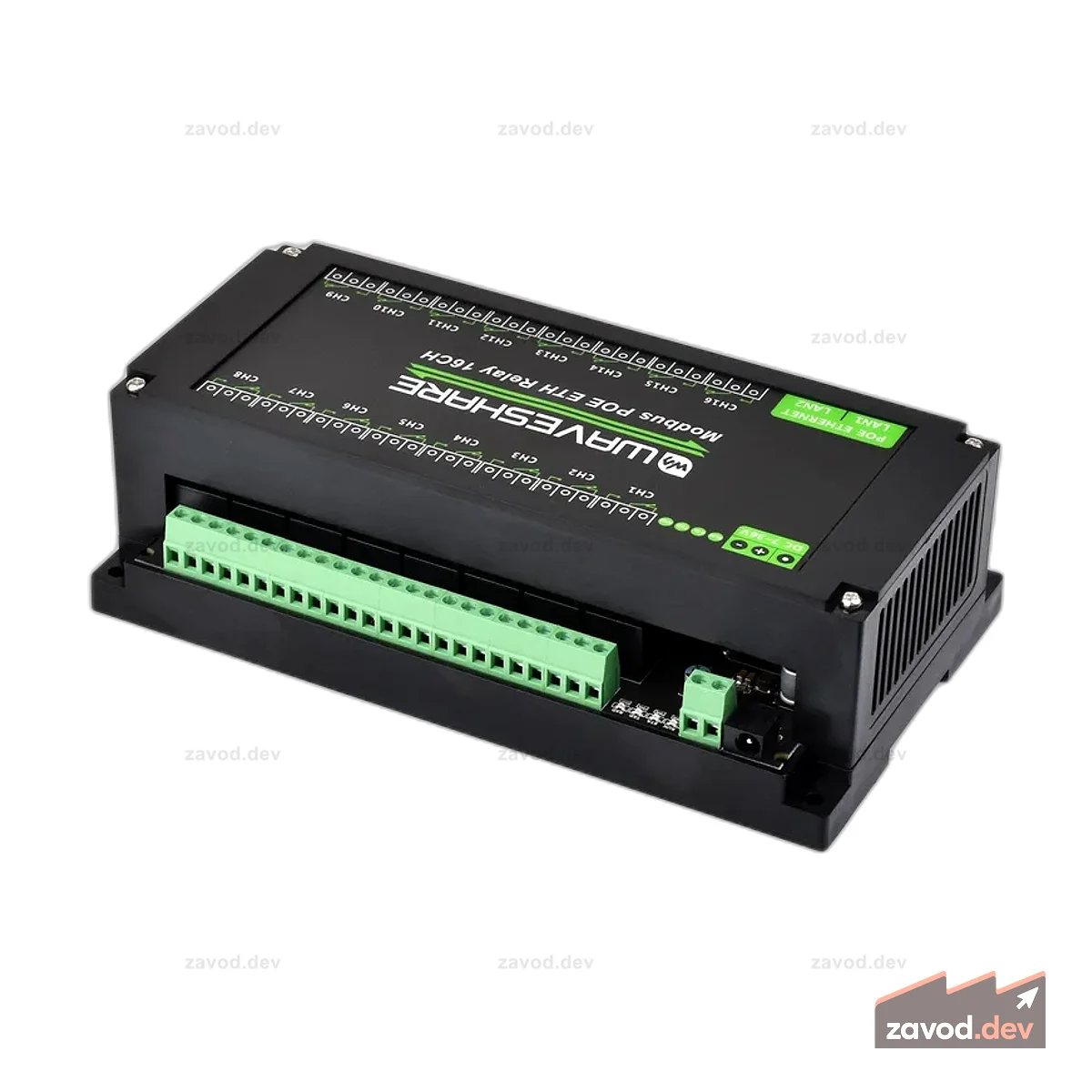 16-канальный релейный модуль Modbus Ethernet