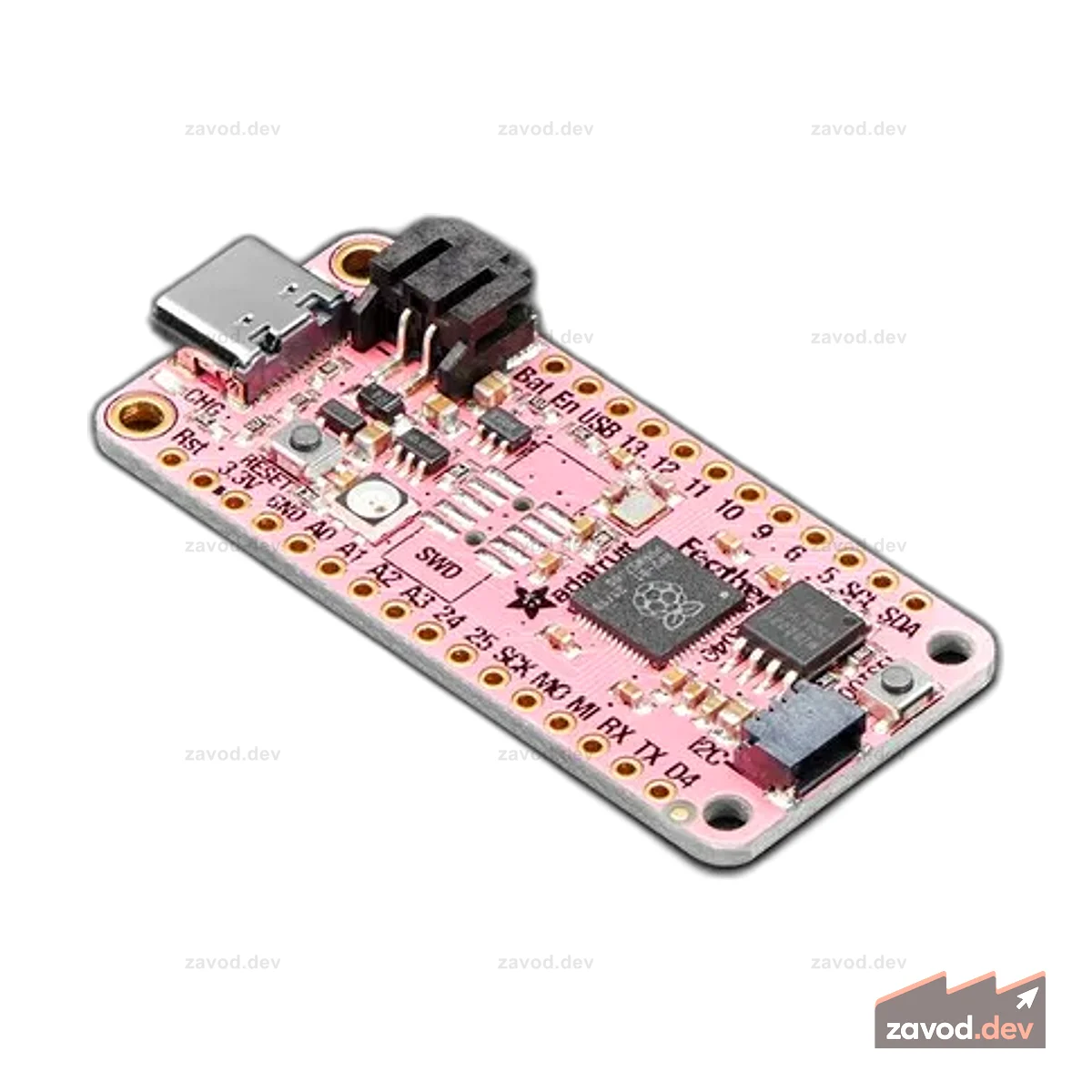 Adafruit Feather RP2040 - Розовый