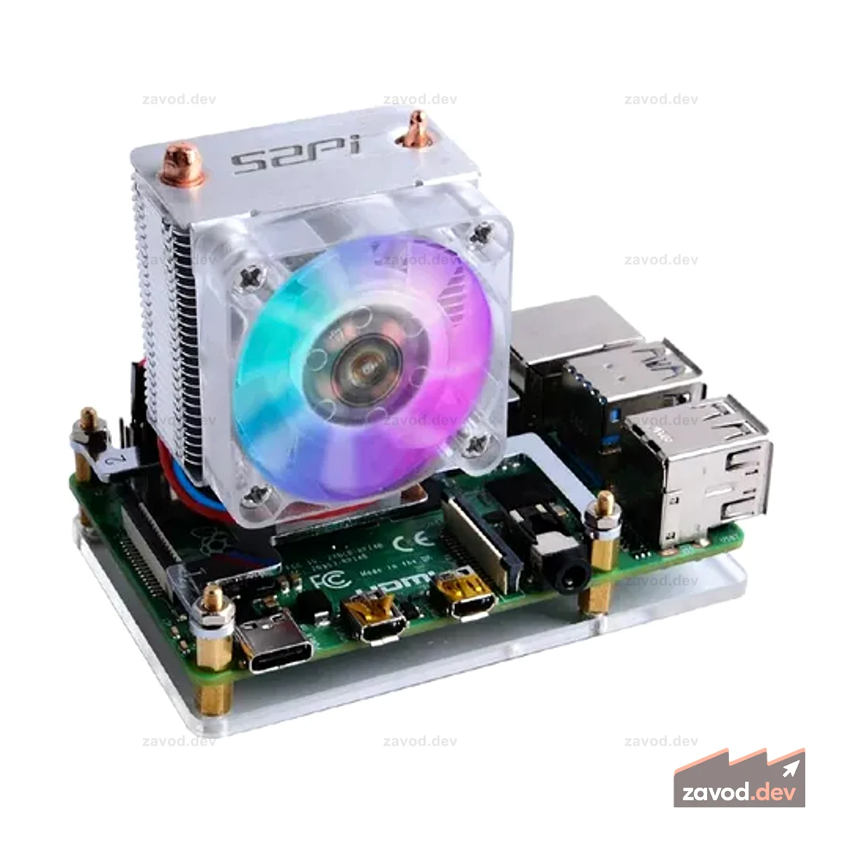 Вентилятор охлаждения процессора Blink Blink ICE Tower для Raspberry Pi (поддержка Pi 4)