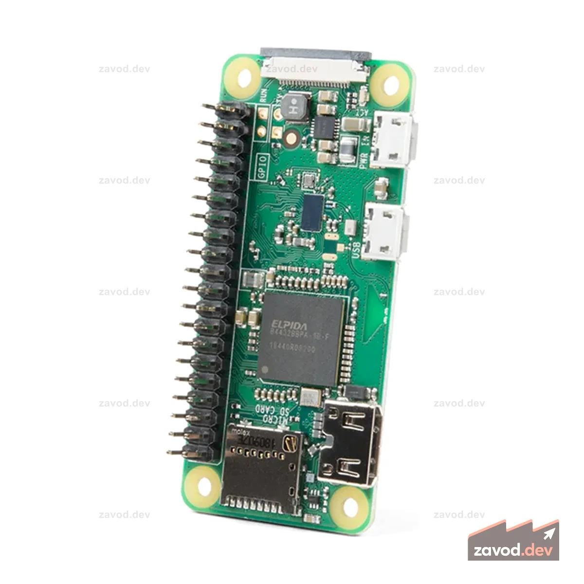 Raspberry Pi Zero W (с разъемами)