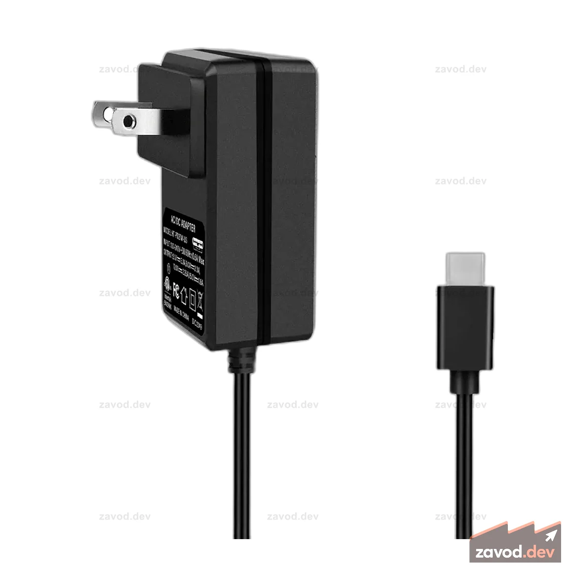 52Pi 5V 5A Блок питания Type-C для Raspberry Pi 5 Стандарт США/Великобритании/ЕС