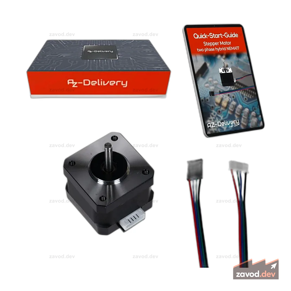 NEMA 17 Schrittmotor 12 В 28 Нм 1,8° 2-фазный гибридный шаговый двигатель с кабелем длиной 1 м, совместимый с Arduino, 3D-Druckern, машинами с ЧПУ и роботами