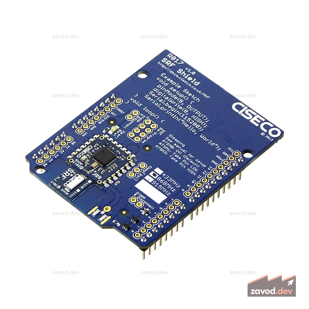 SRF шилд - Беспроводной трансивер для всех плат типа Arduino