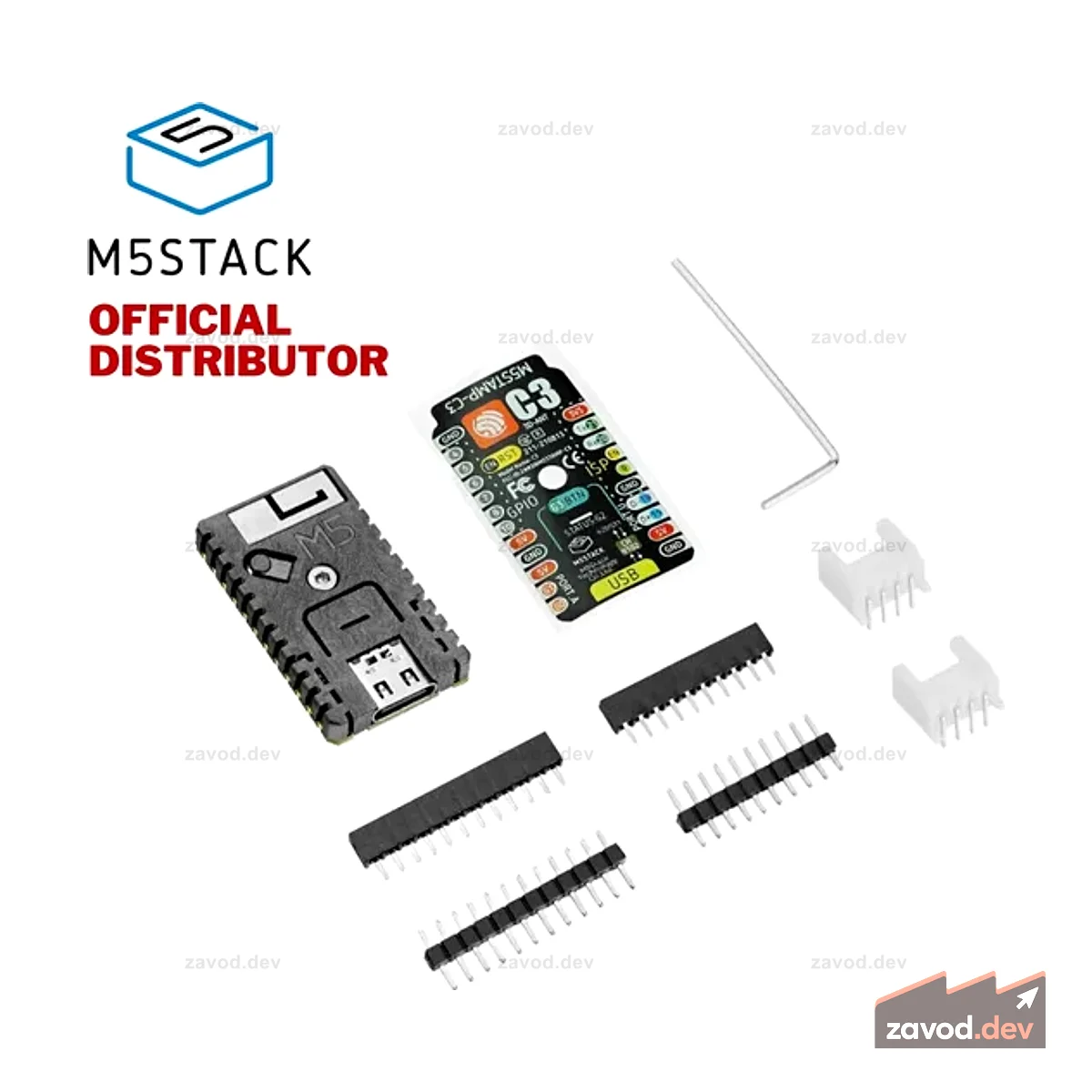 M5Stack M5Stamp C3 Mate со штыревой головкой