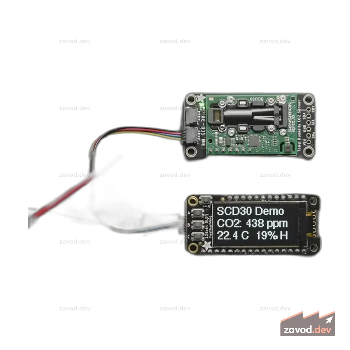 Adafruit SCD-30 NDIR Датчик температуры и влажности True CO2 — STEMMA QT / Qwiic