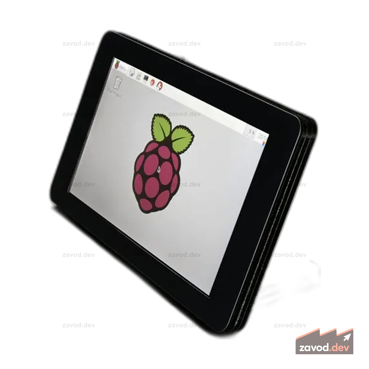 Корпус Pimoroni Raspberry Pi 7 с сенсорным экраном - Нуар