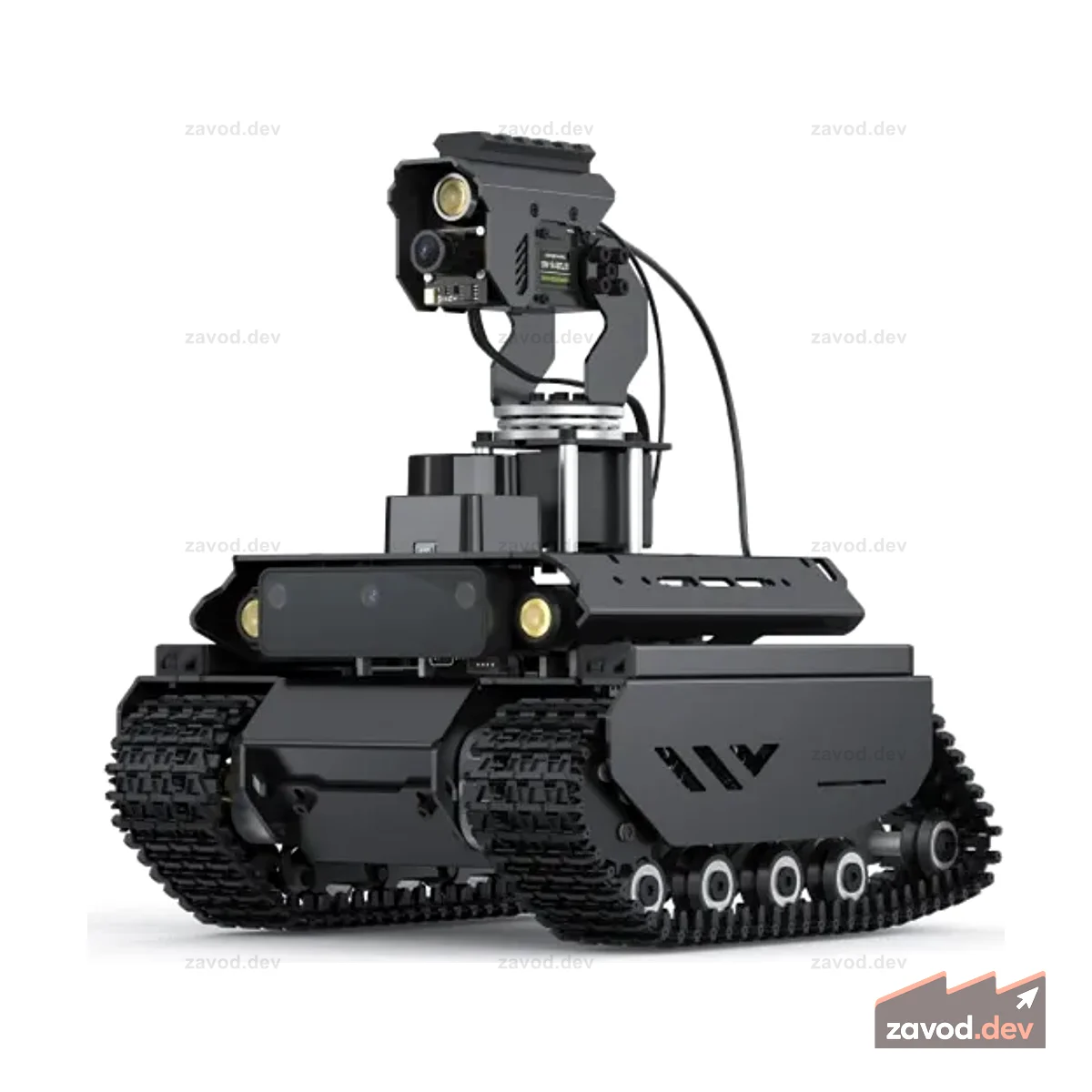 Waveshare UGV Beast ROS2 Комплект шасси внедорожного робота с открытым исходным кодом для искусственного интеллекта с Raspberry Pi 4B и функцией Pan Tilt — PT PI4B