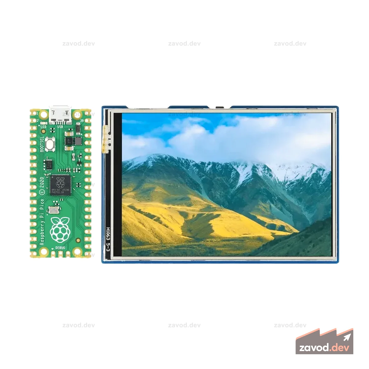 Mini Stream Deck Projektset с Raspberry Pi Pico и TFT Touch Display Shield