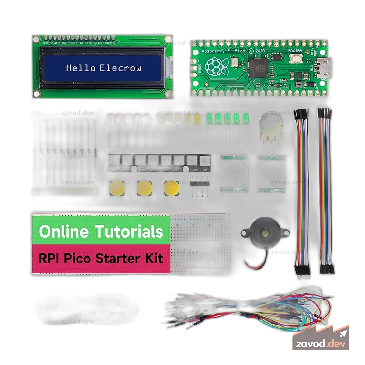 Базовый стартовый набор Raspberry Pi Pico с 25 уроками