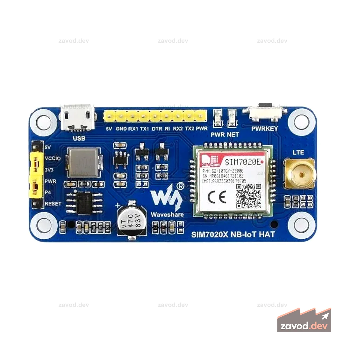 Waveshare 15936 - ШЛЯПА SIM7020E NB-IoT