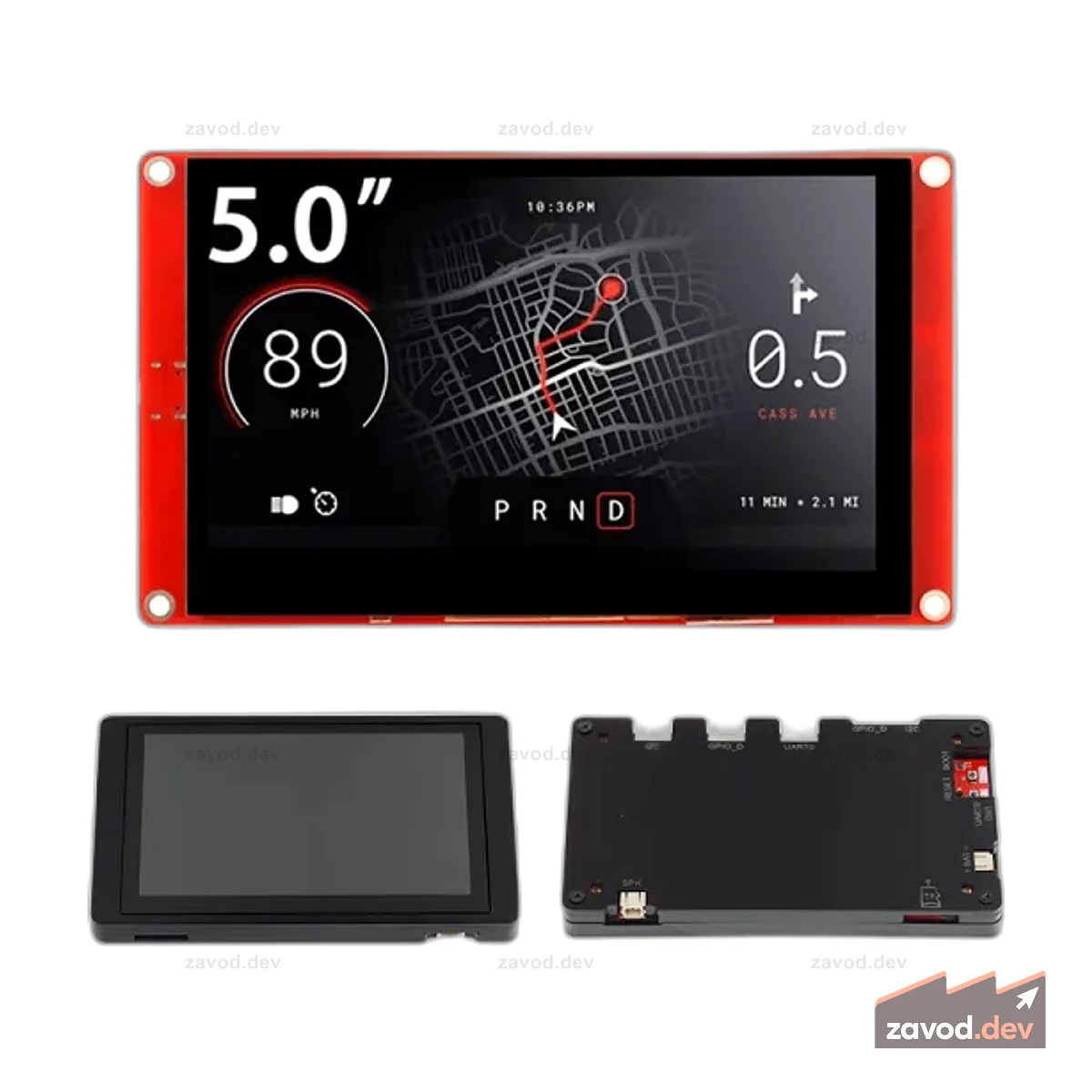 CrowPanel 5,0-дюймовый HMI ESP32 дисплей 800x480 RGB TFT сенсорный ЖК-экран с чехлом